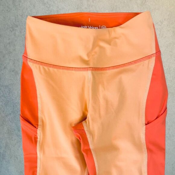 Outdoor Voices Leggings Womens Size XXS Orange 7/8 Length Training Activewear - Picture 3 of 12